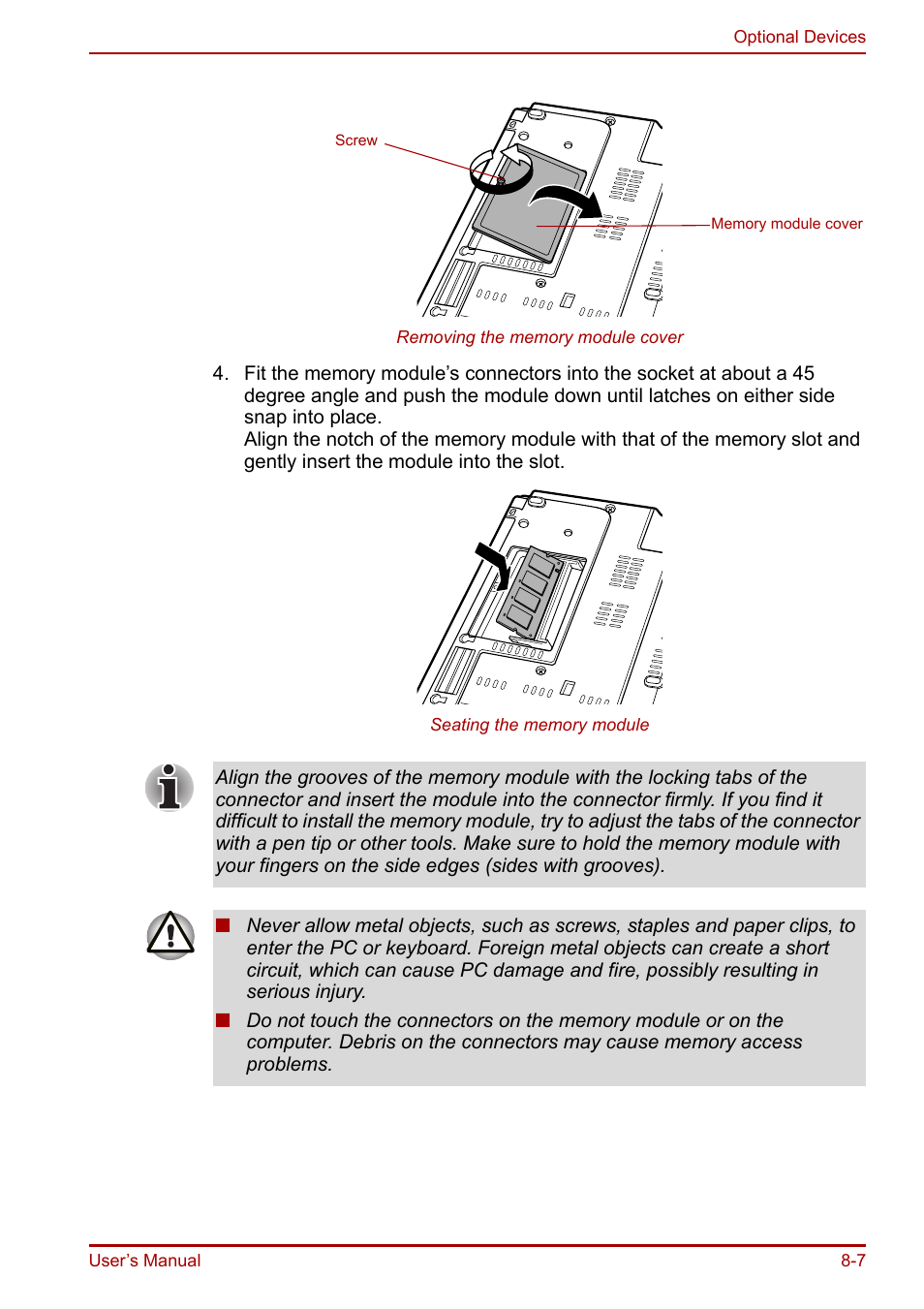 Toshiba Portege R200 (PPR21) User Manual | Page 125 / 184