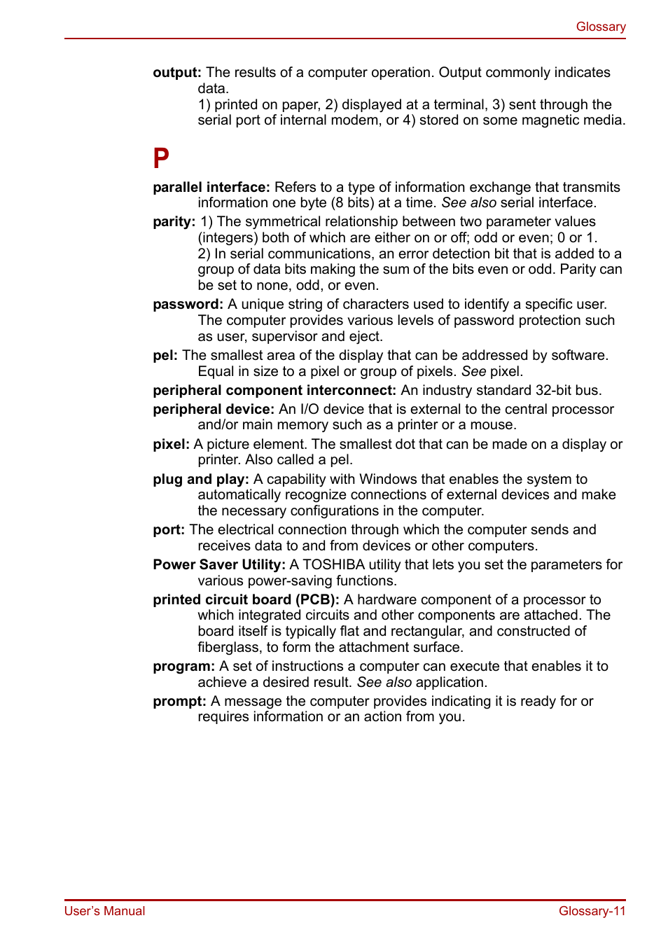 Toshiba Portege R200 (PPR21) User Manual | Page 178 / 184