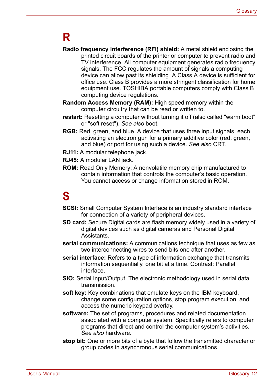 Toshiba Portege R200 (PPR21) User Manual | Page 179 / 184
