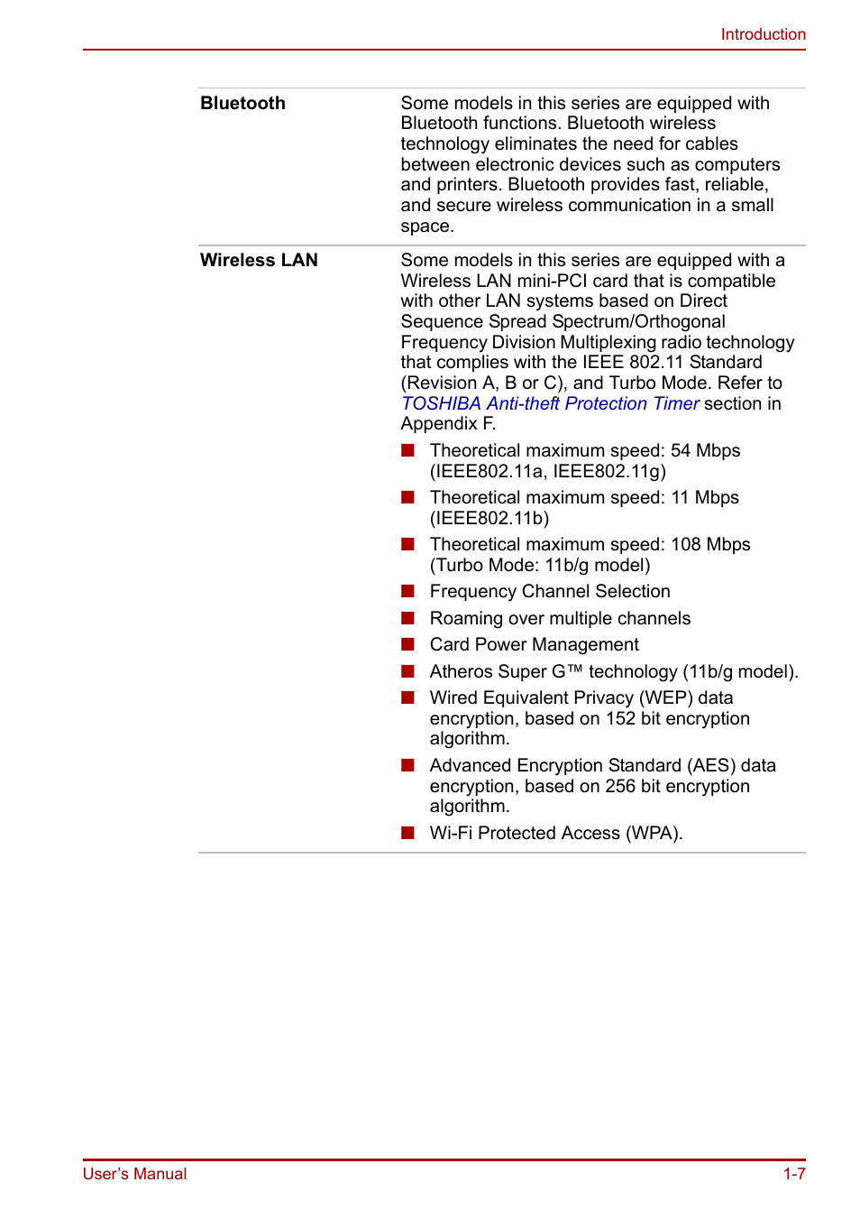 Toshiba Portege R200 (PPR21) User Manual | Page 21 / 184