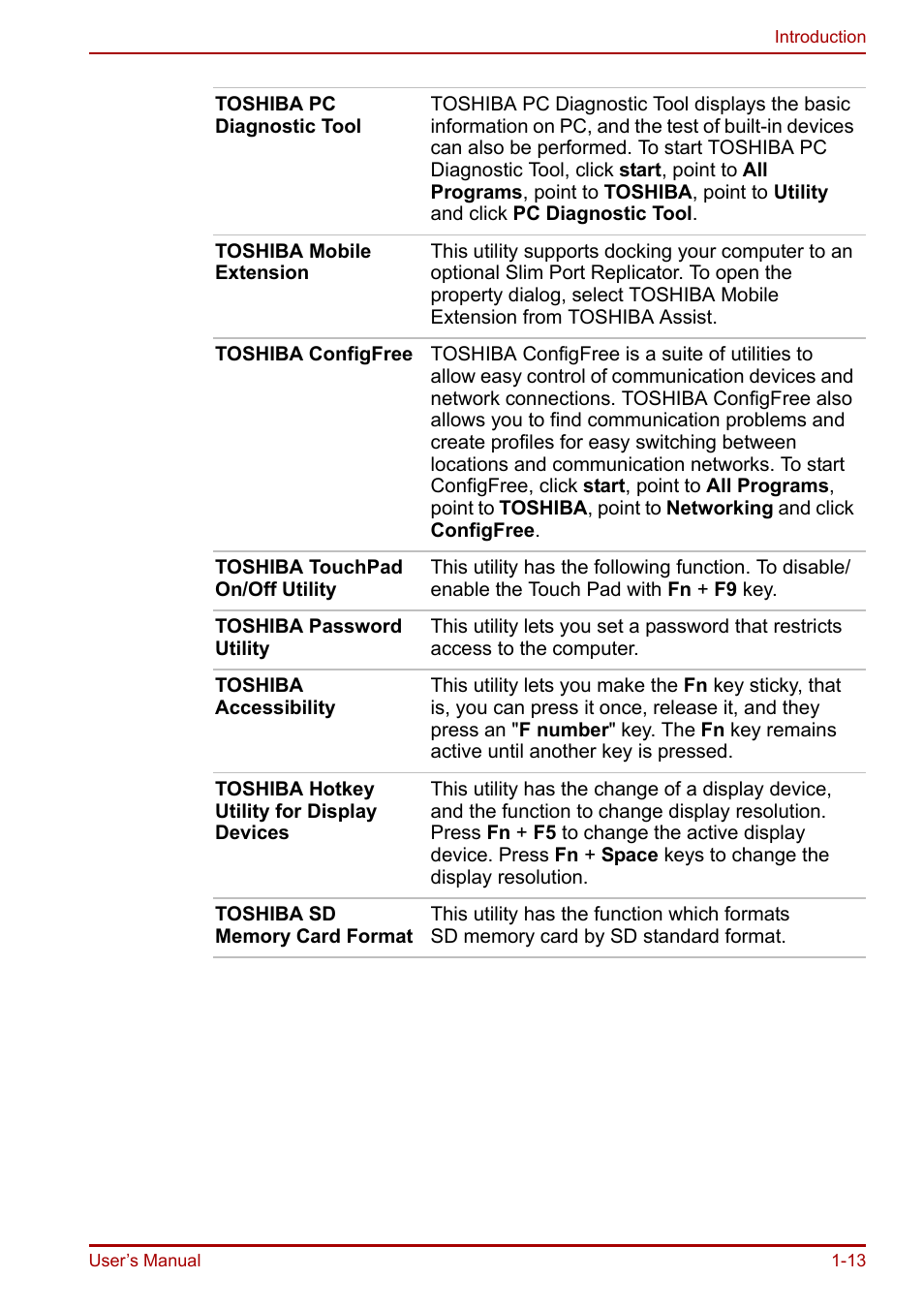 Toshiba Portege R200 (PPR21) User Manual | Page 27 / 184