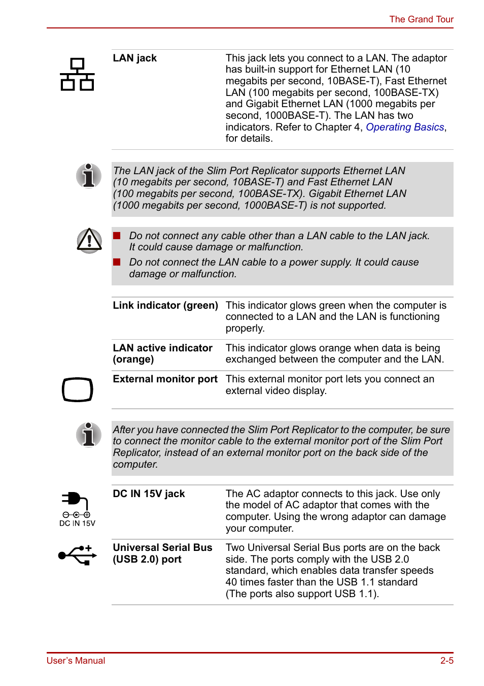 Toshiba Portege R200 (PPR21) User Manual | Page 34 / 184