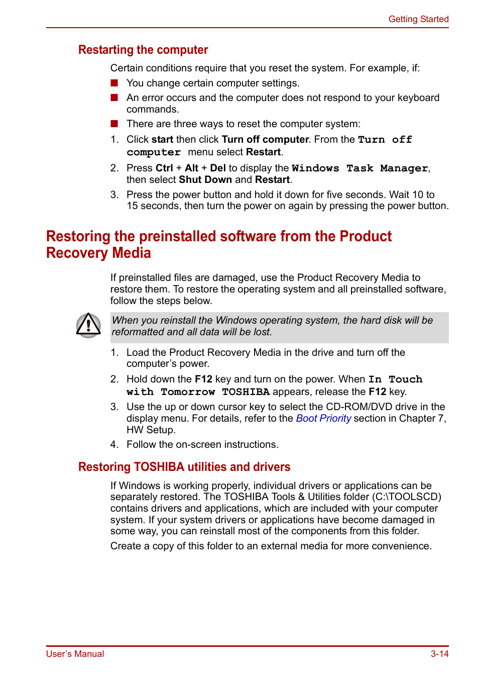 Toshiba Portege R200 (PPR21) User Manual | Page 58 / 184