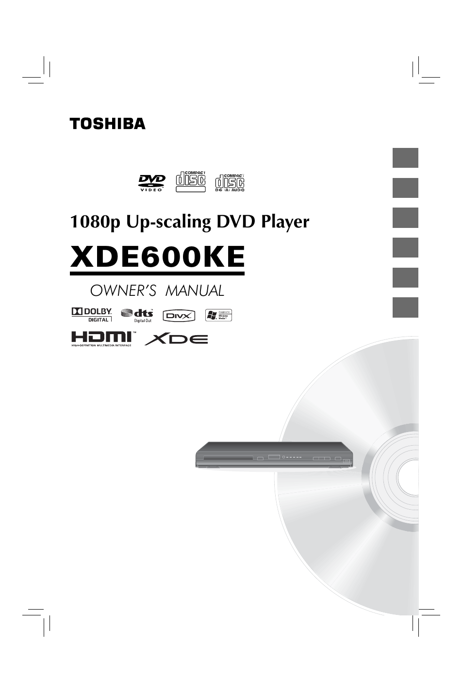 Toshiba XDE600 User Manual | 40 pages