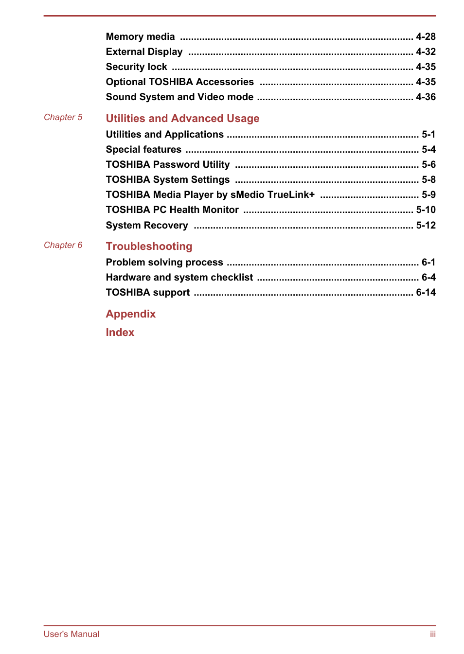 Toshiba Satellite C50-A User Manual | Page 3 / 135