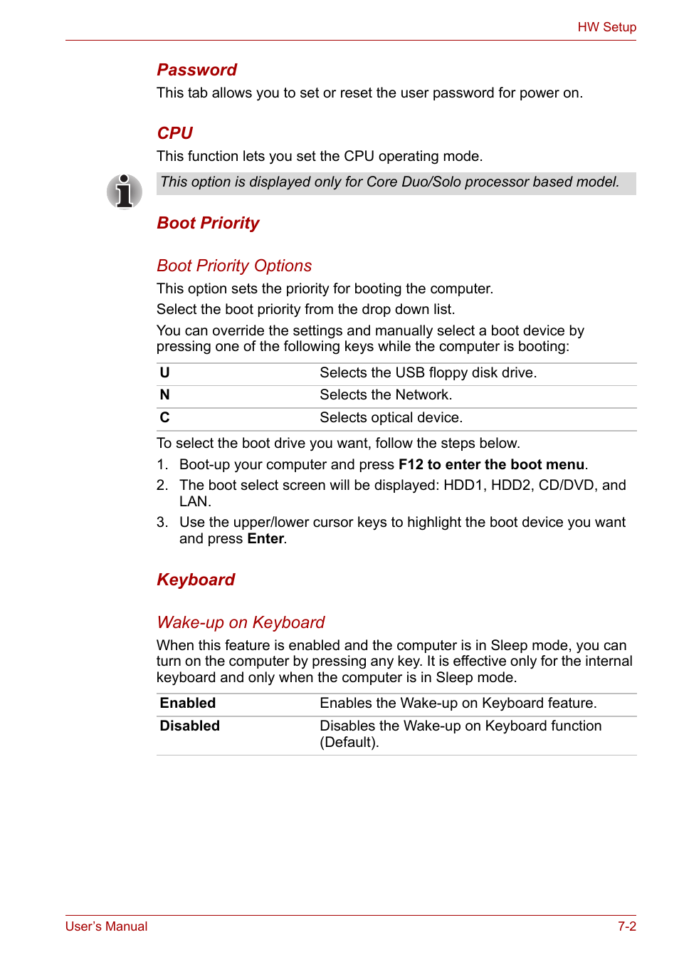 Boot priority | Toshiba Qosmio X300 User Manual | Page 135 / 219