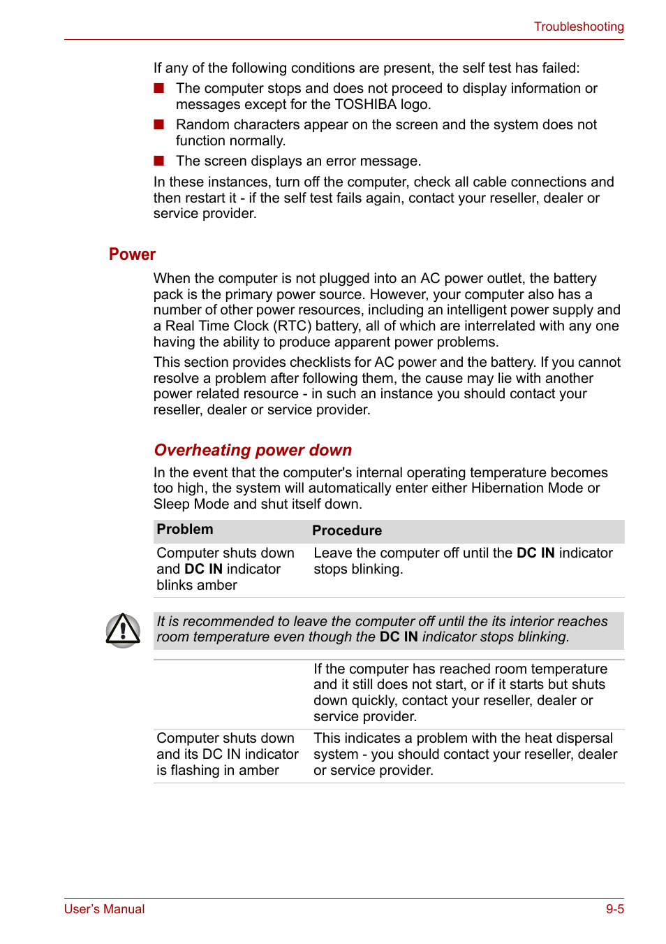 Power | Toshiba Qosmio X300 User Manual | Page 163 / 219