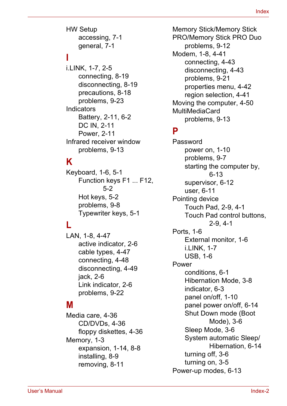 Toshiba Qosmio X300 User Manual | Page 217 / 219