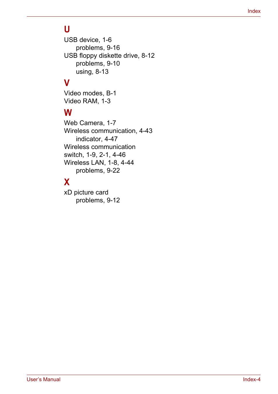 Toshiba Qosmio X300 User Manual | Page 219 / 219