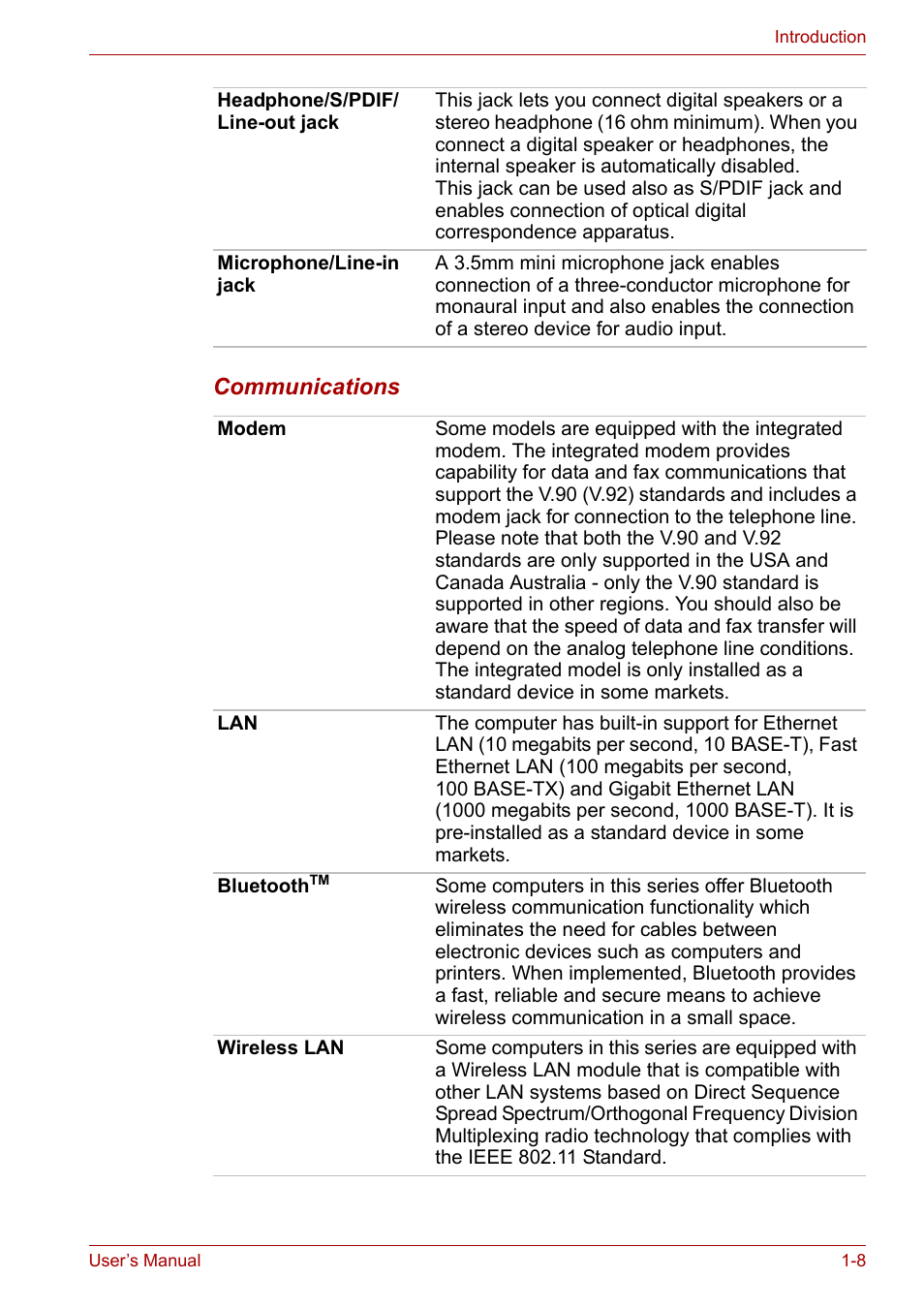 Toshiba Qosmio X300 User Manual | Page 29 / 219