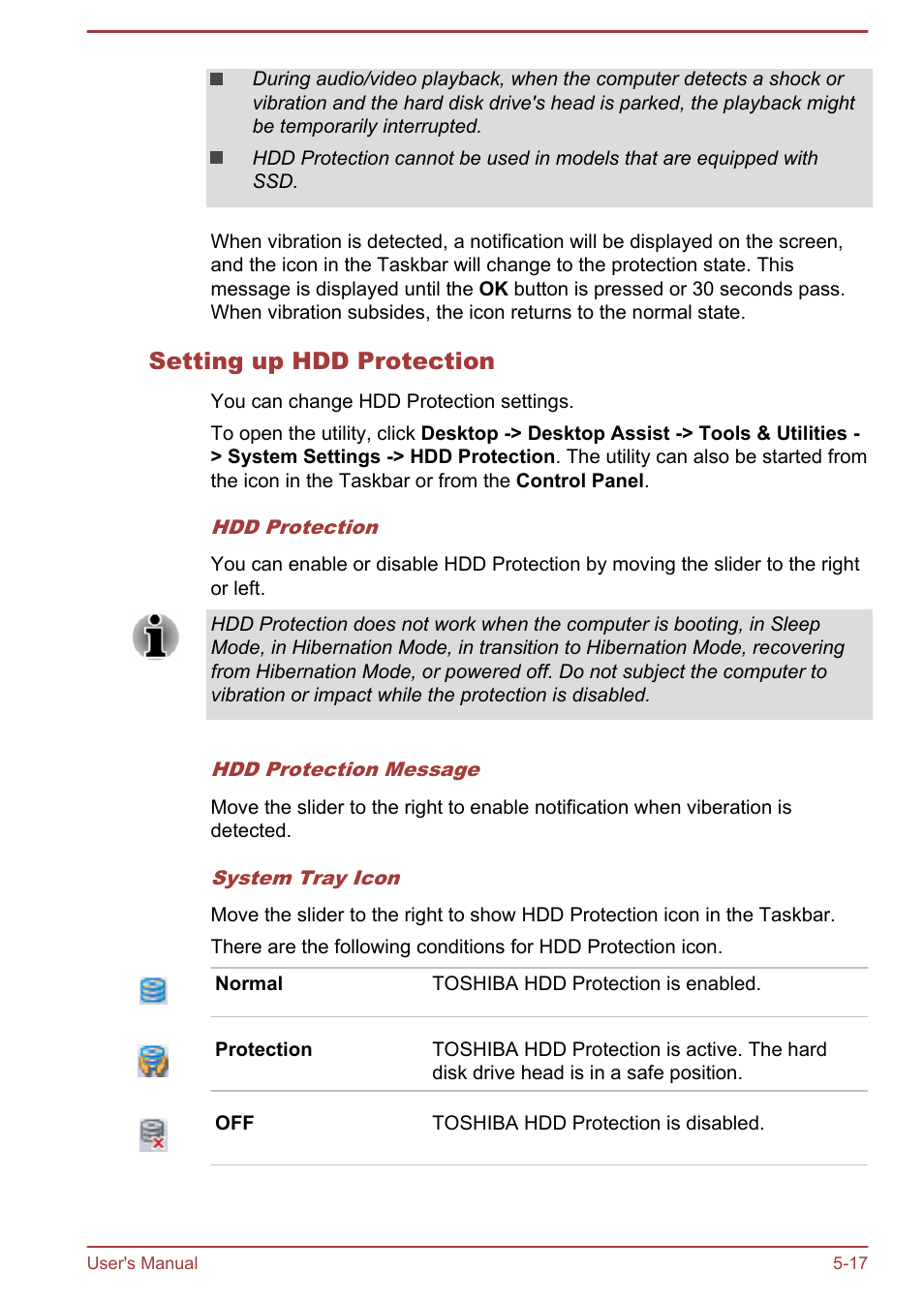 Setting up hdd protection | Toshiba Satellite Z30-A User Manual | Page 118 / 161
