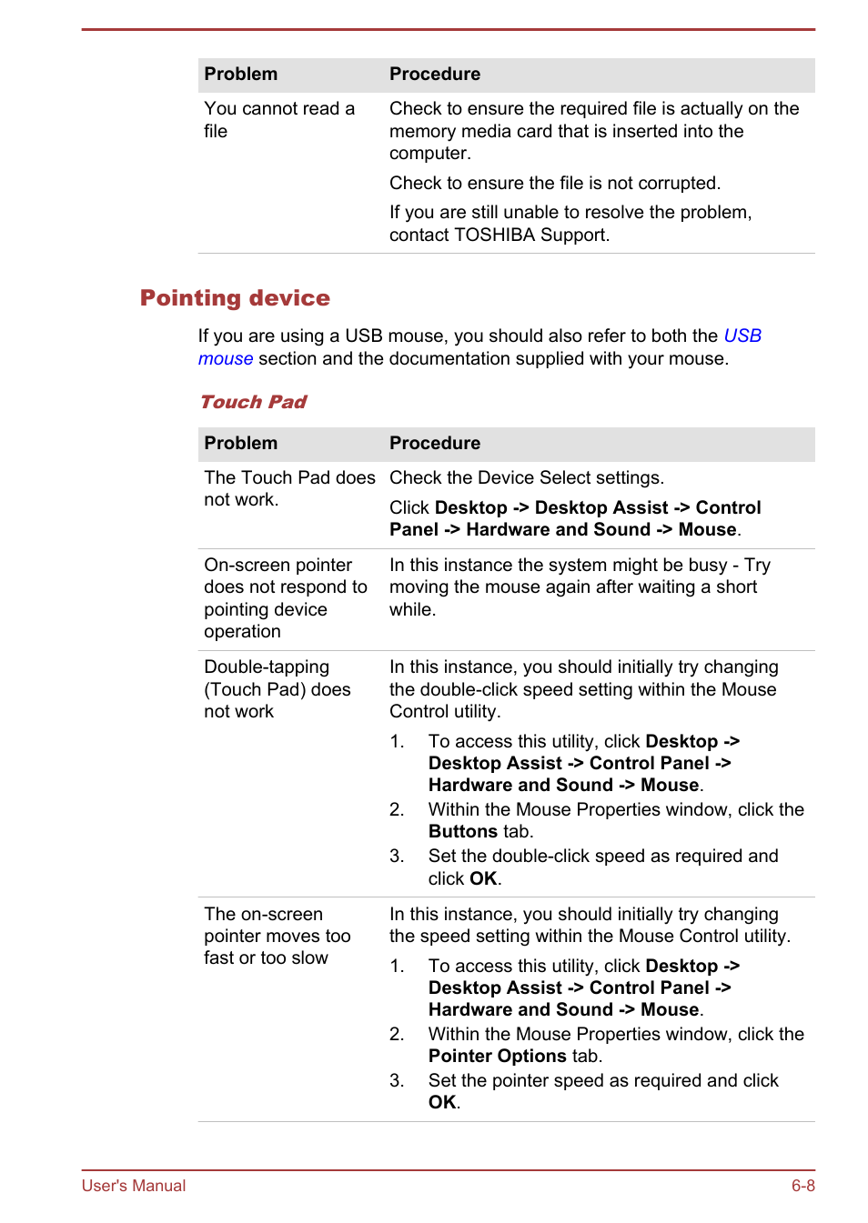 Pointing device | Toshiba Satellite Z30-A User Manual | Page 131 / 161