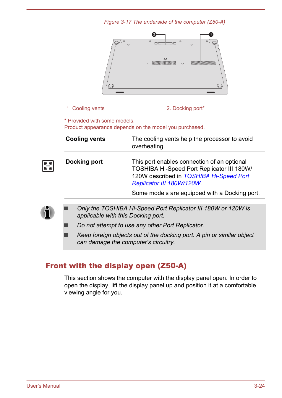 Front with the display open (z50-a) | Toshiba Satellite Z30-A User Manual | Page 57 / 161