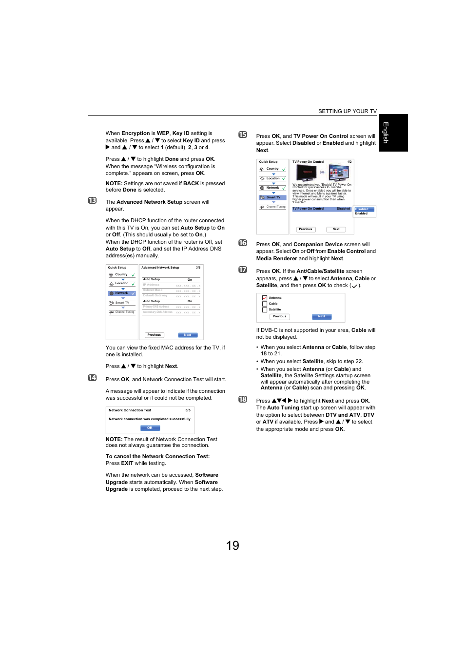 Eng lis h | Toshiba L9363 User Manual | Page 19 / 106