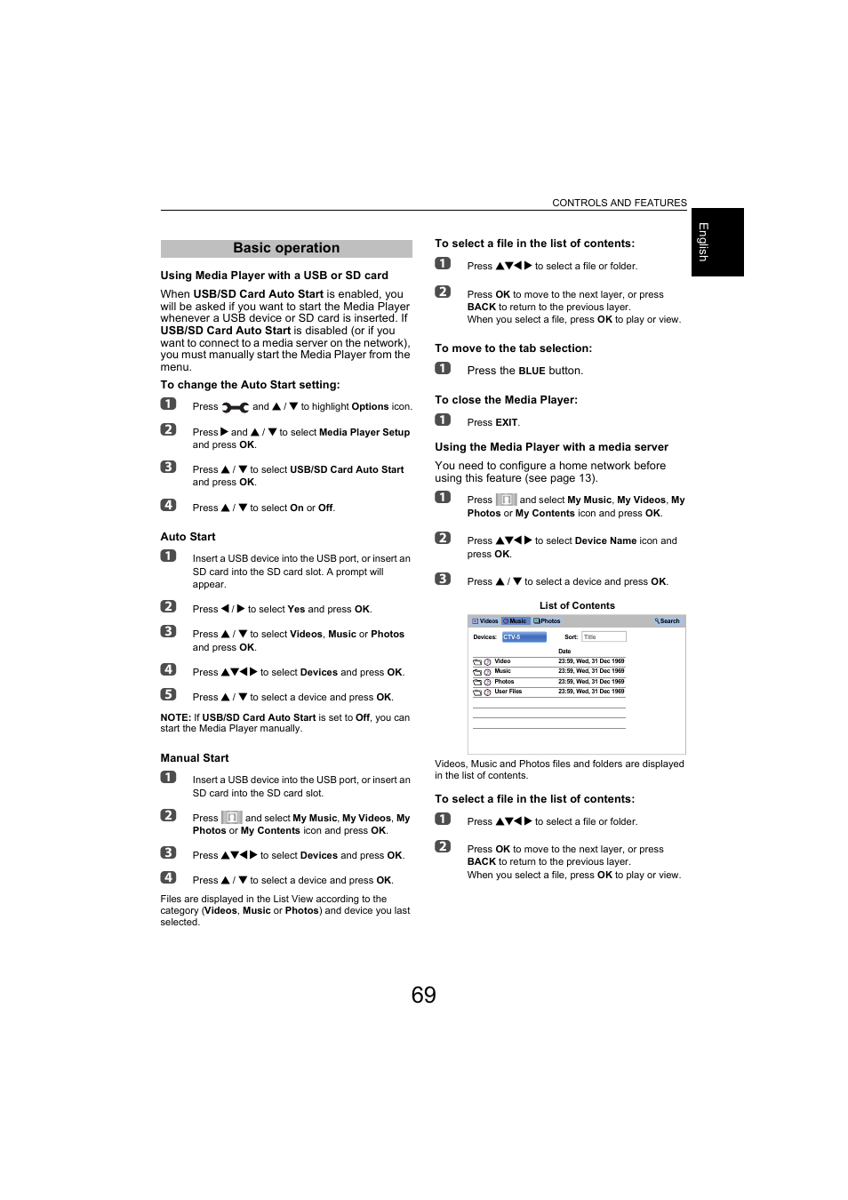 Basic operation | Toshiba L9363 User Manual | Page 69 / 106