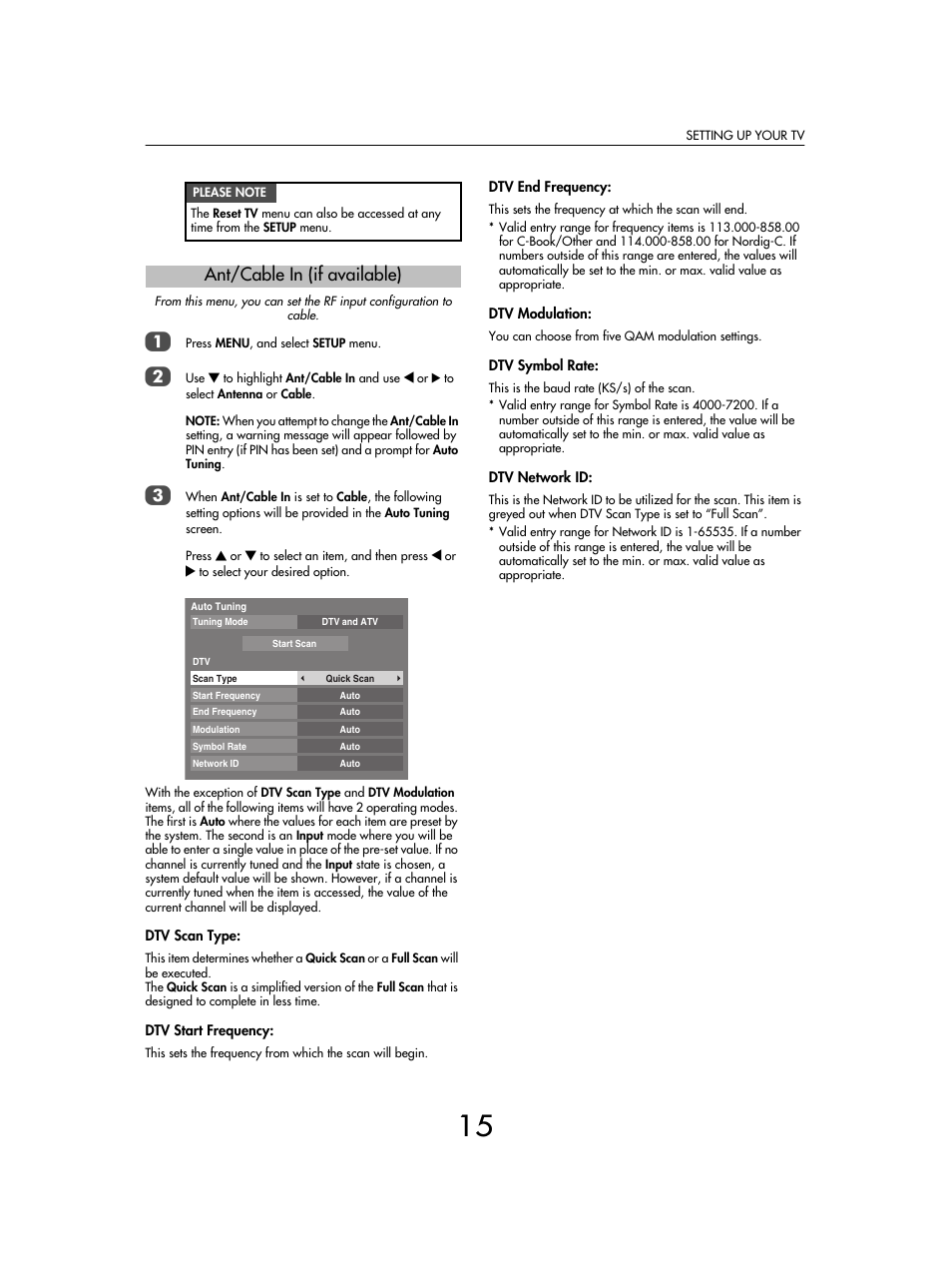 Ant/cable in (if available) | Toshiba SV685 User Manual | Page 15 / 62