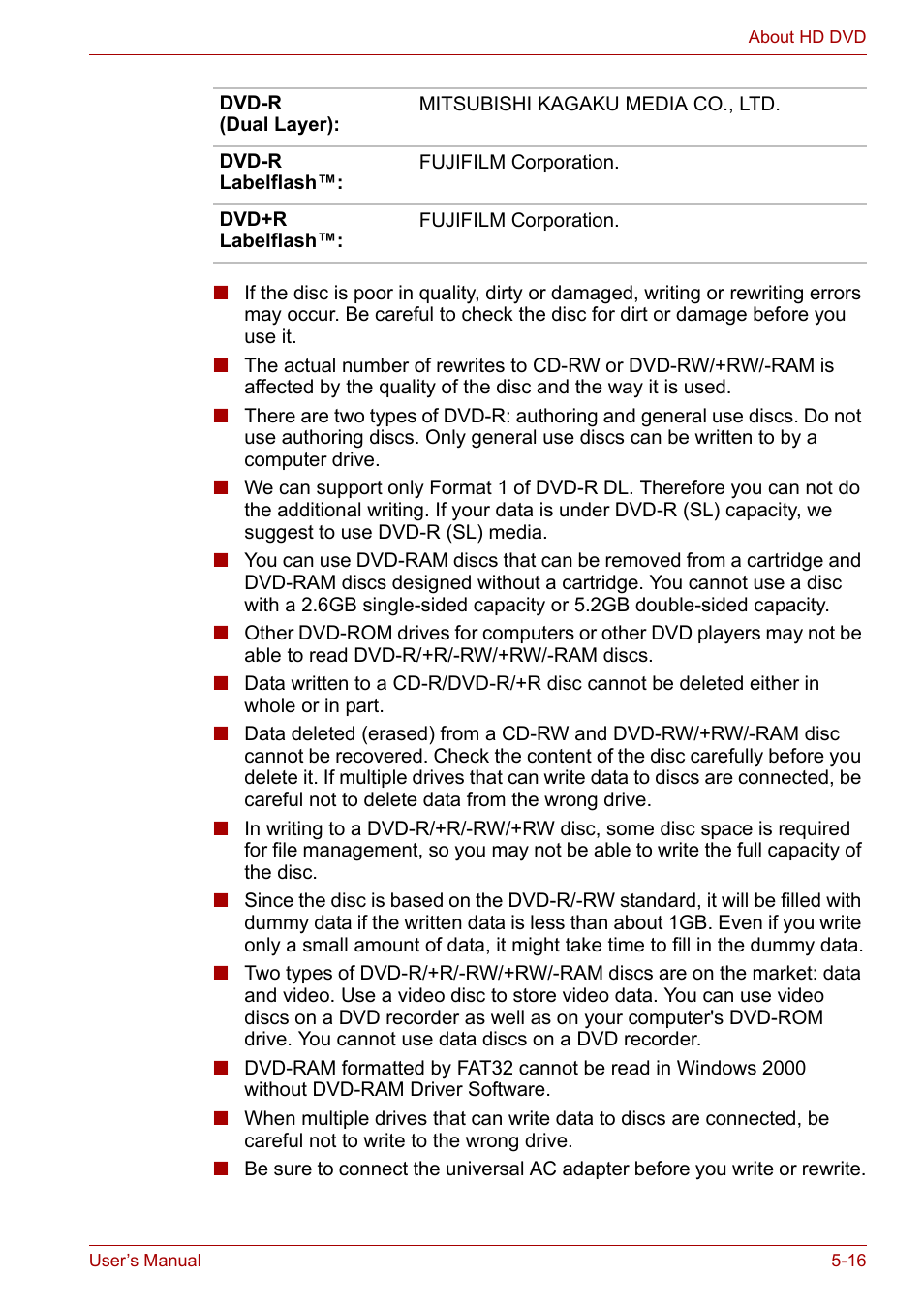 Toshiba Satellite P200 (PSPBL) User Manual | Page 101 / 191