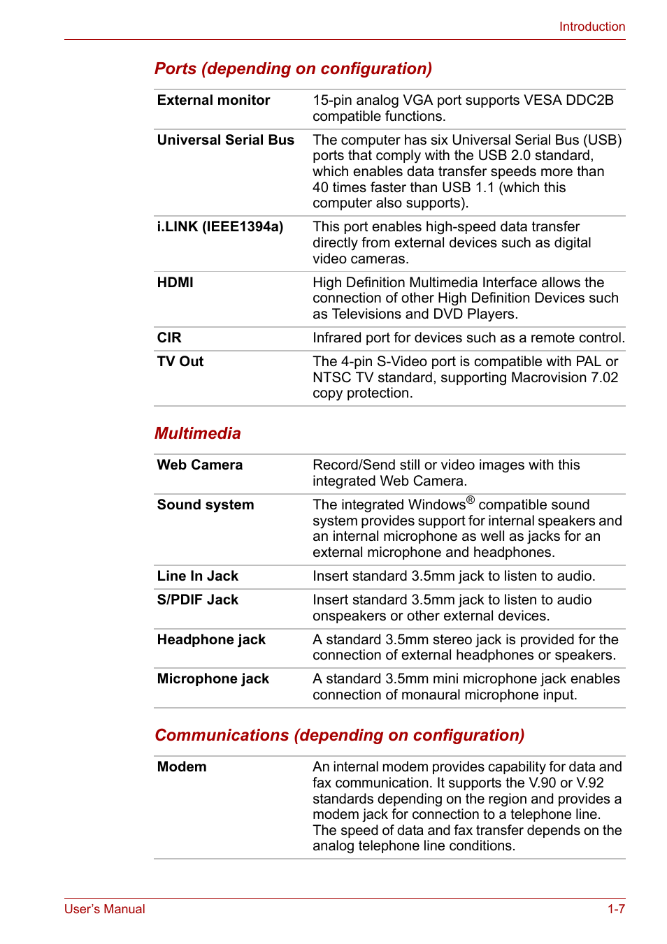 Toshiba Satellite P200 (PSPBL) User Manual | Page 31 / 191