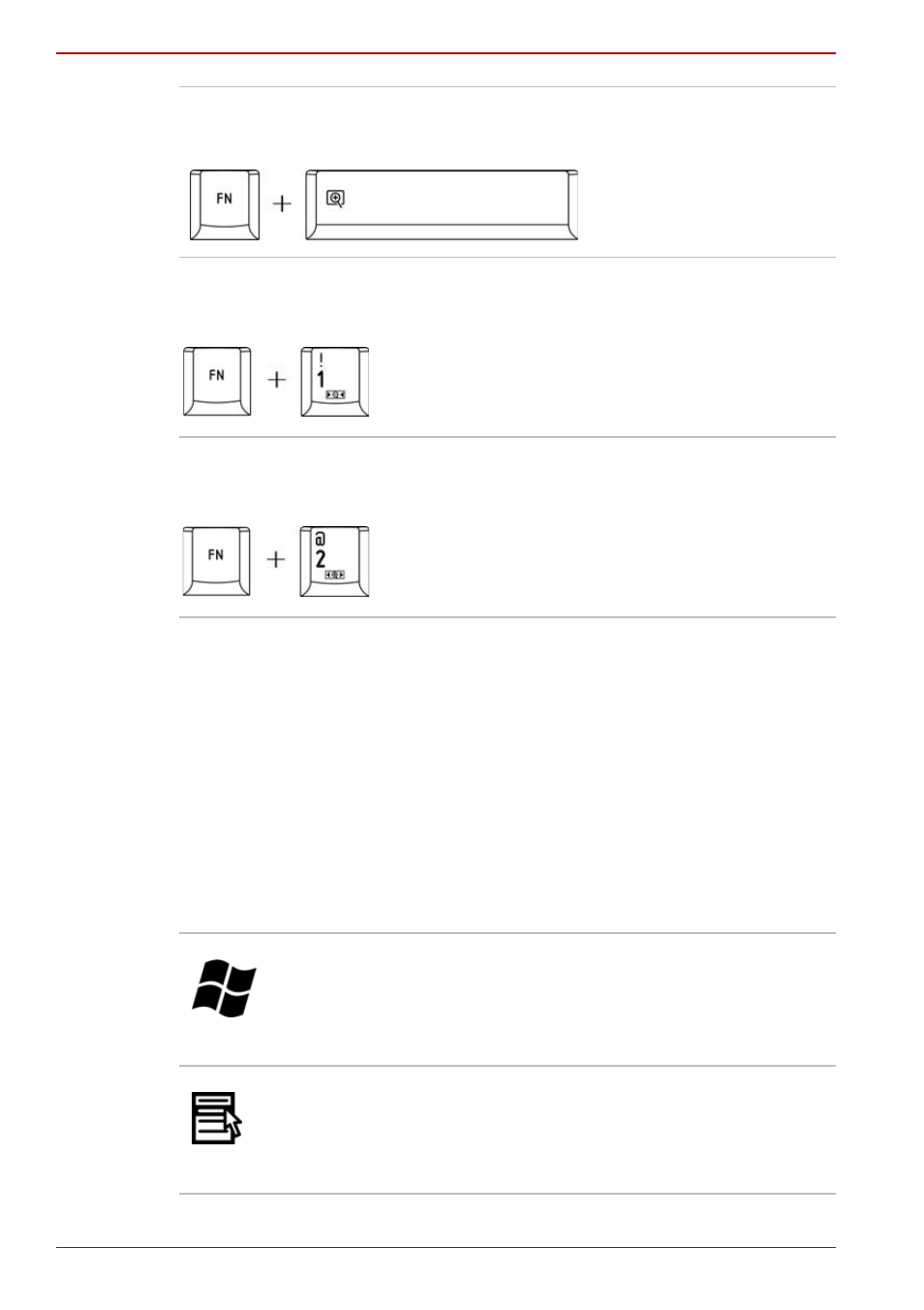 Windows special keys, Windows special keys -4, Fn sticky key | Toshiba Satellite Pro L350 User Manual | Page 88 / 172