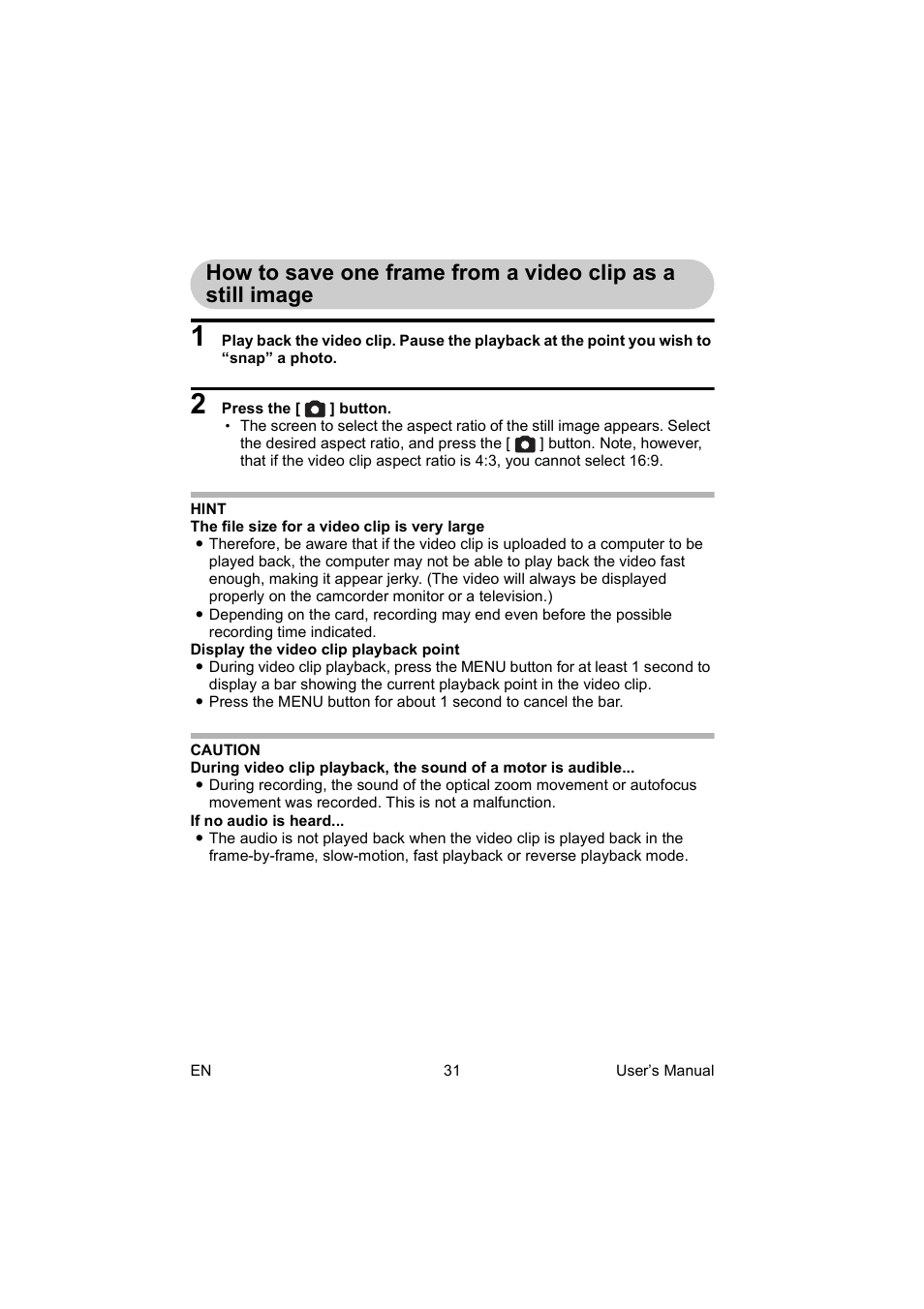 Toshiba Camileo BW10 User Manual | Page 44 / 63