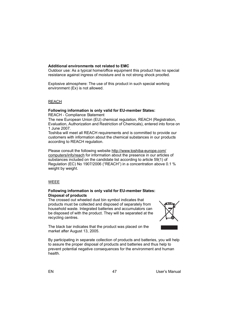 Toshiba Camileo BW10 User Manual | Page 60 / 63