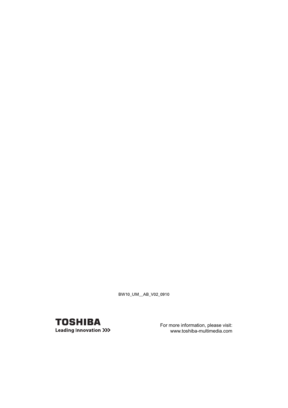 Toshiba Camileo BW10 User Manual | Page 63 / 63