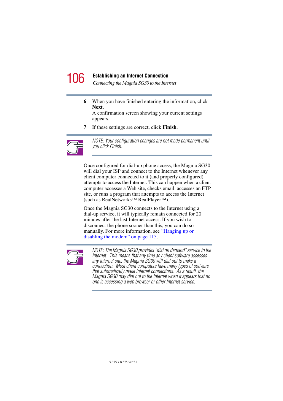 Toshiba Magnia SG30 User Manual | Page 101 / 296