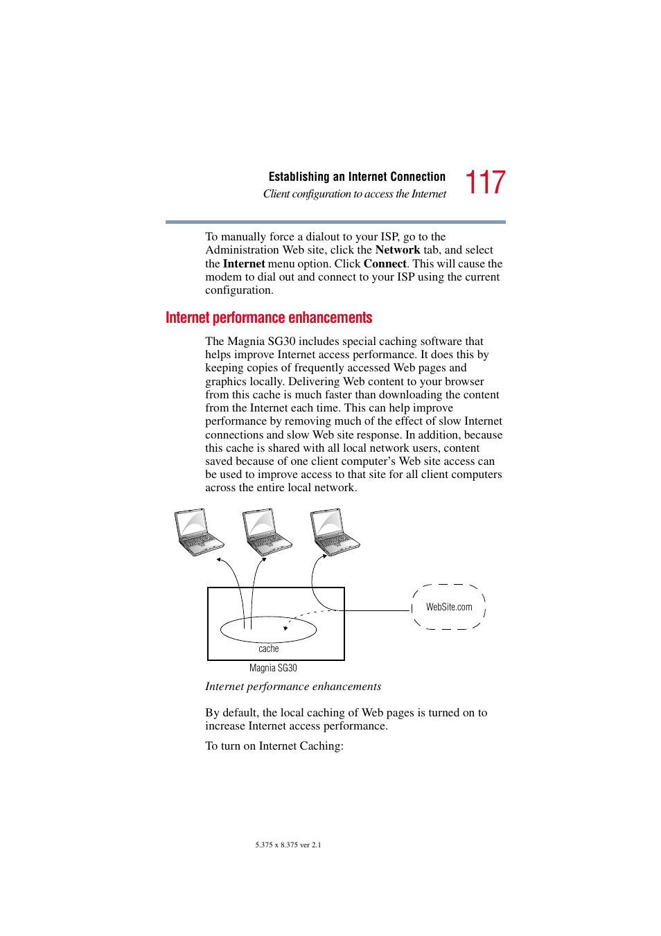 Internet performance enhancements | Toshiba Magnia SG30 User Manual | Page 112 / 296