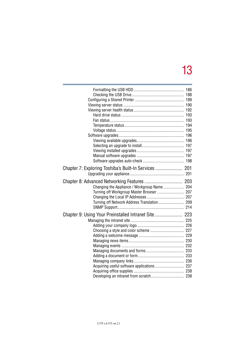 Chapter 8: advanced networking features 203 | Toshiba Magnia SG30 User Manual | Page 12 / 296