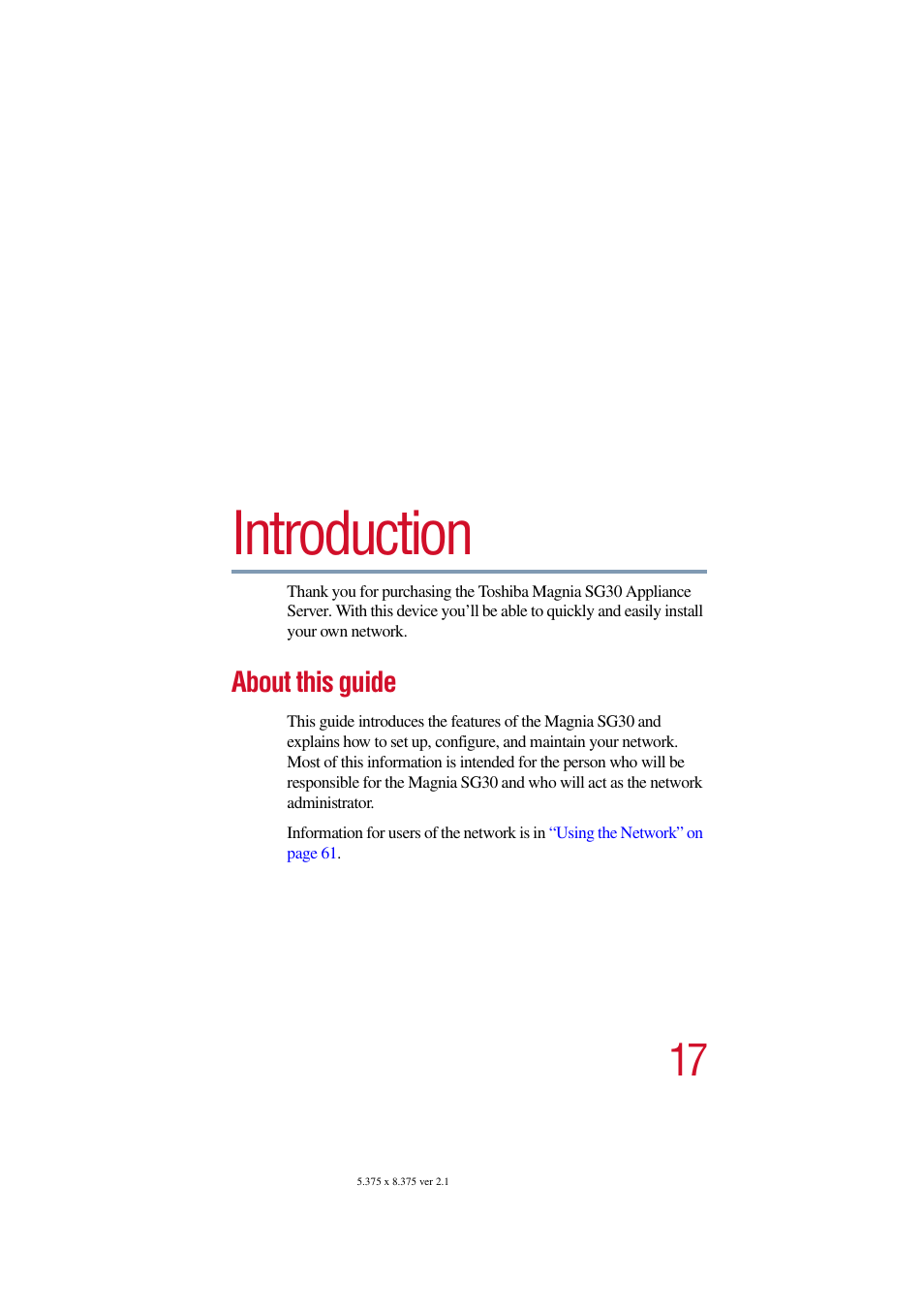 About this guide, Introduction | Toshiba Magnia SG30 User Manual | Page 15 / 296
