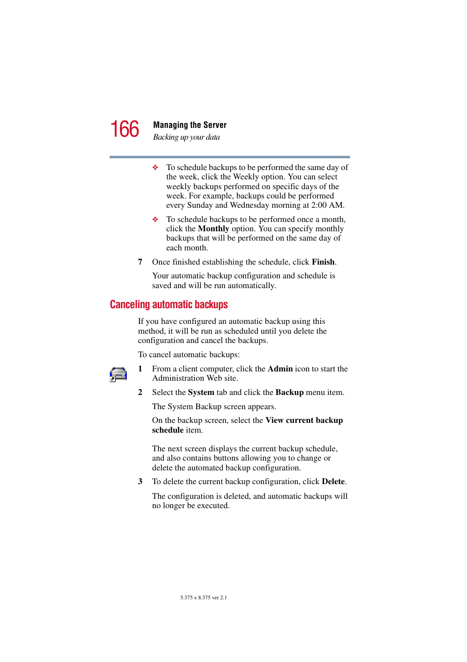 Canceling automatic backups | Toshiba Magnia SG30 User Manual | Page 159 / 296