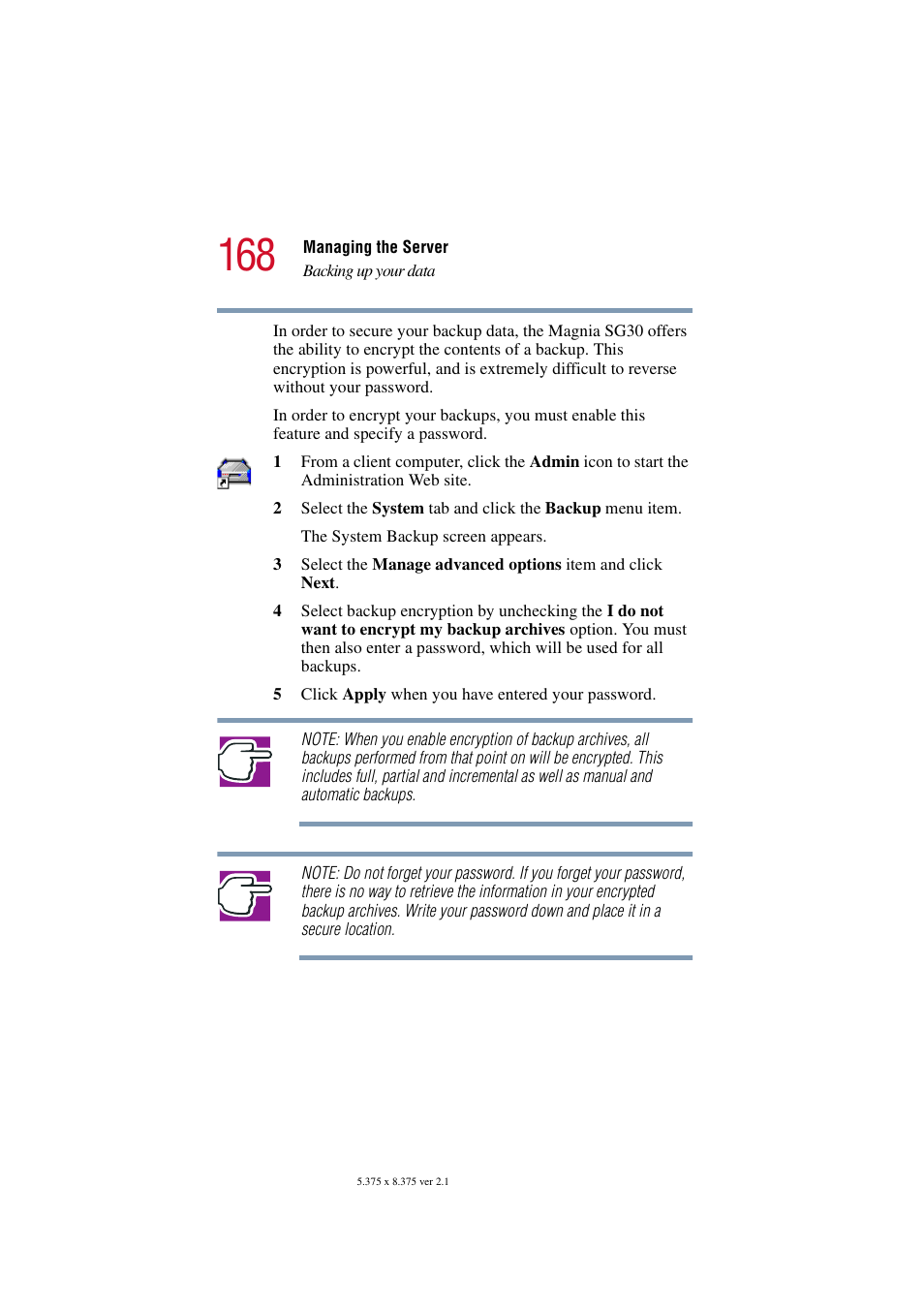 Toshiba Magnia SG30 User Manual | Page 161 / 296