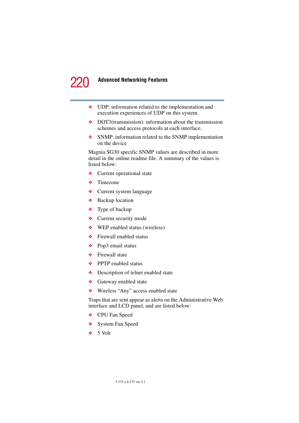 Toshiba Magnia SG30 User Manual | Page 211 / 296