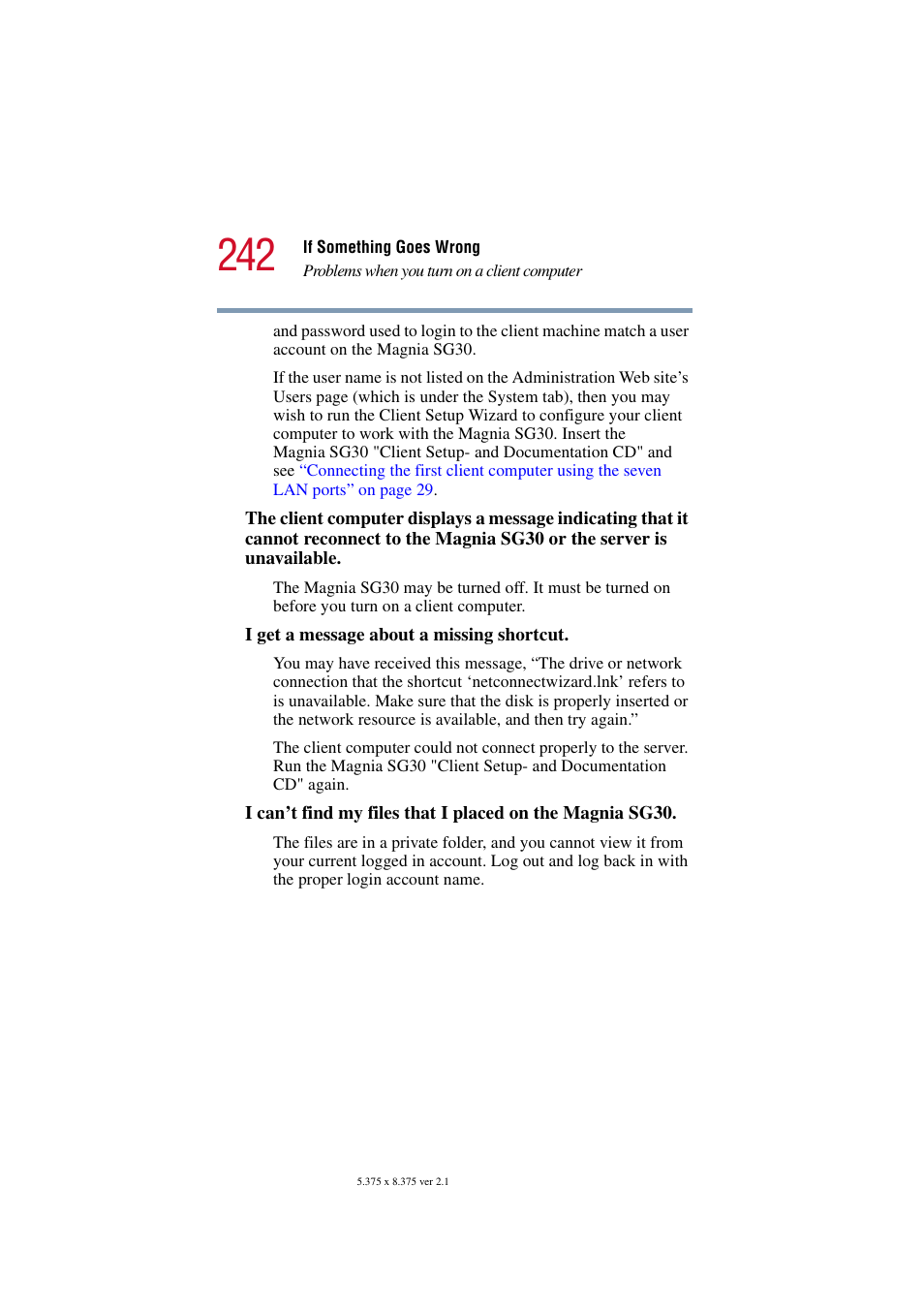Toshiba Magnia SG30 User Manual | Page 232 / 296