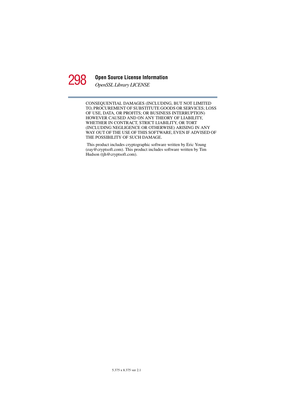 Toshiba Magnia SG30 User Manual | Page 286 / 296