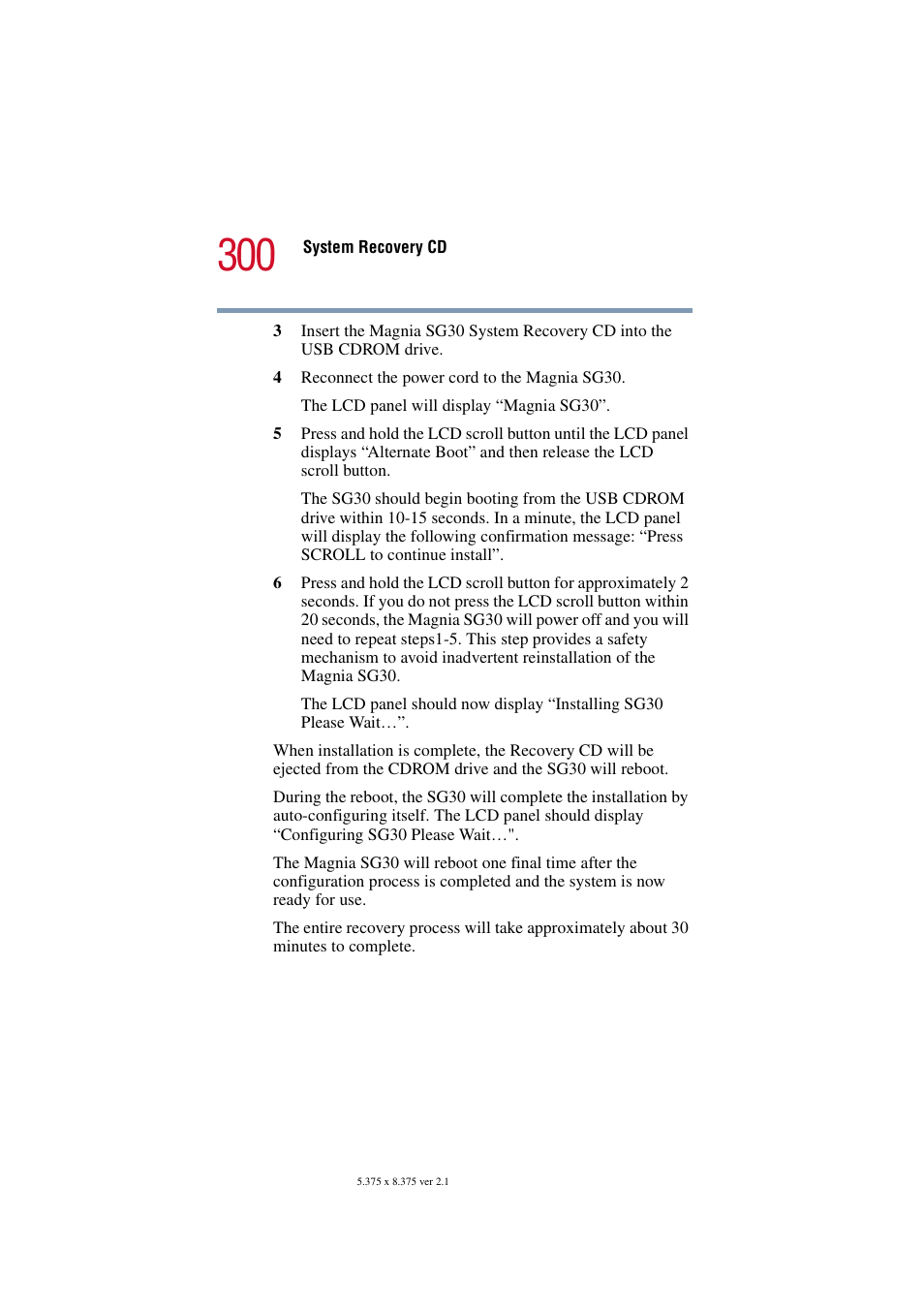 Toshiba Magnia SG30 User Manual | Page 288 / 296