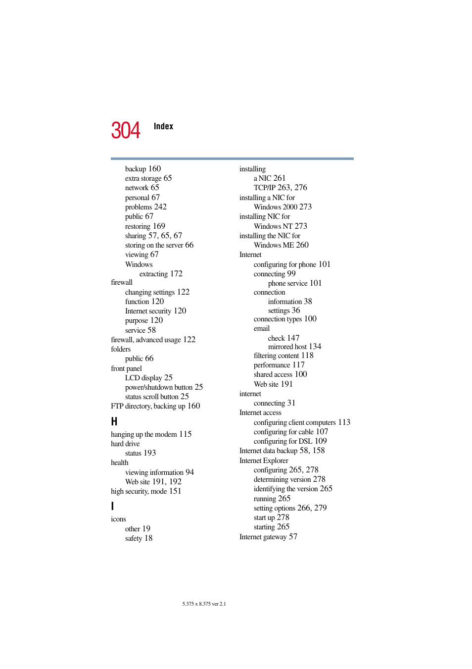 Toshiba Magnia SG30 User Manual | Page 292 / 296