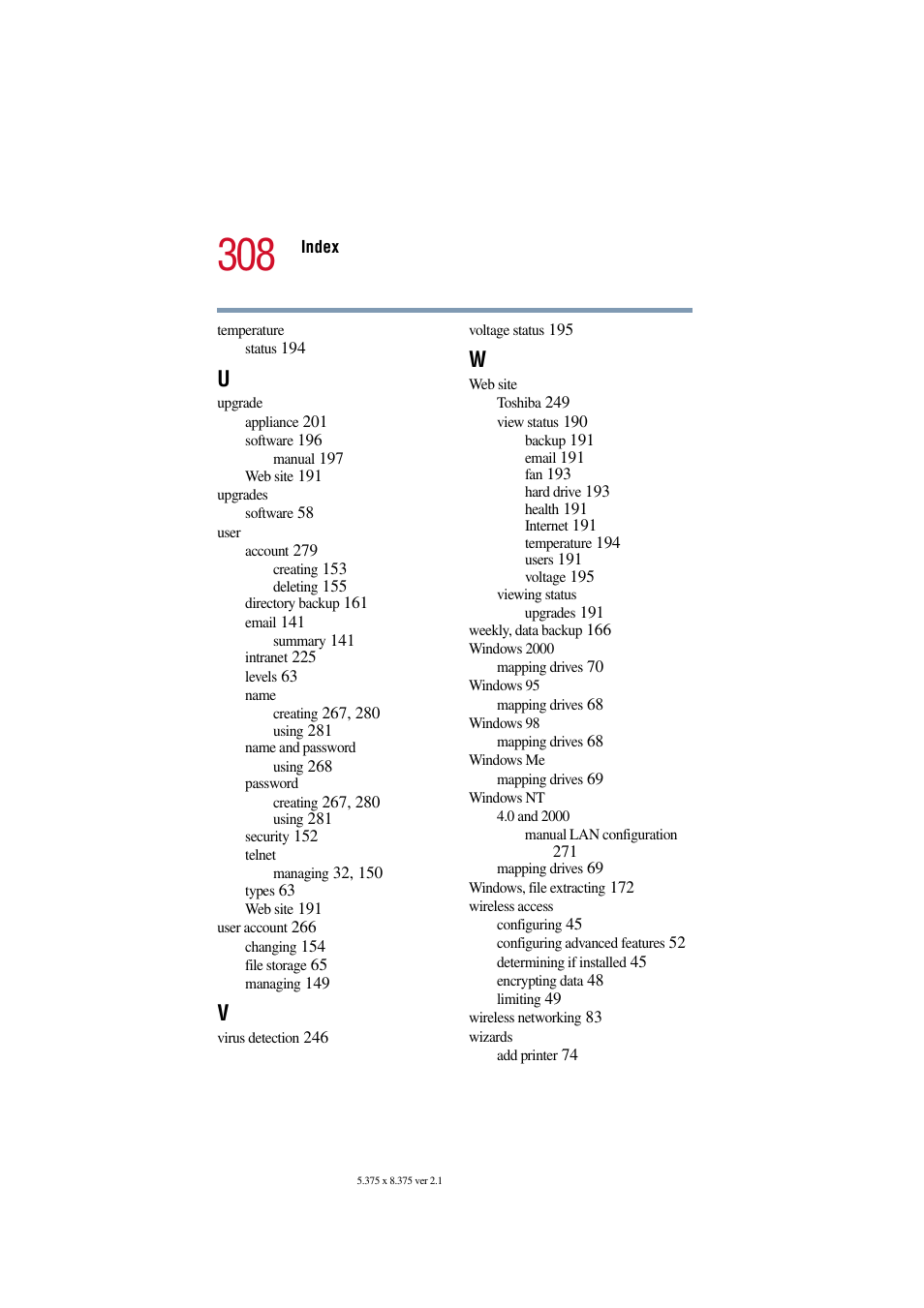 Toshiba Magnia SG30 User Manual | Page 296 / 296