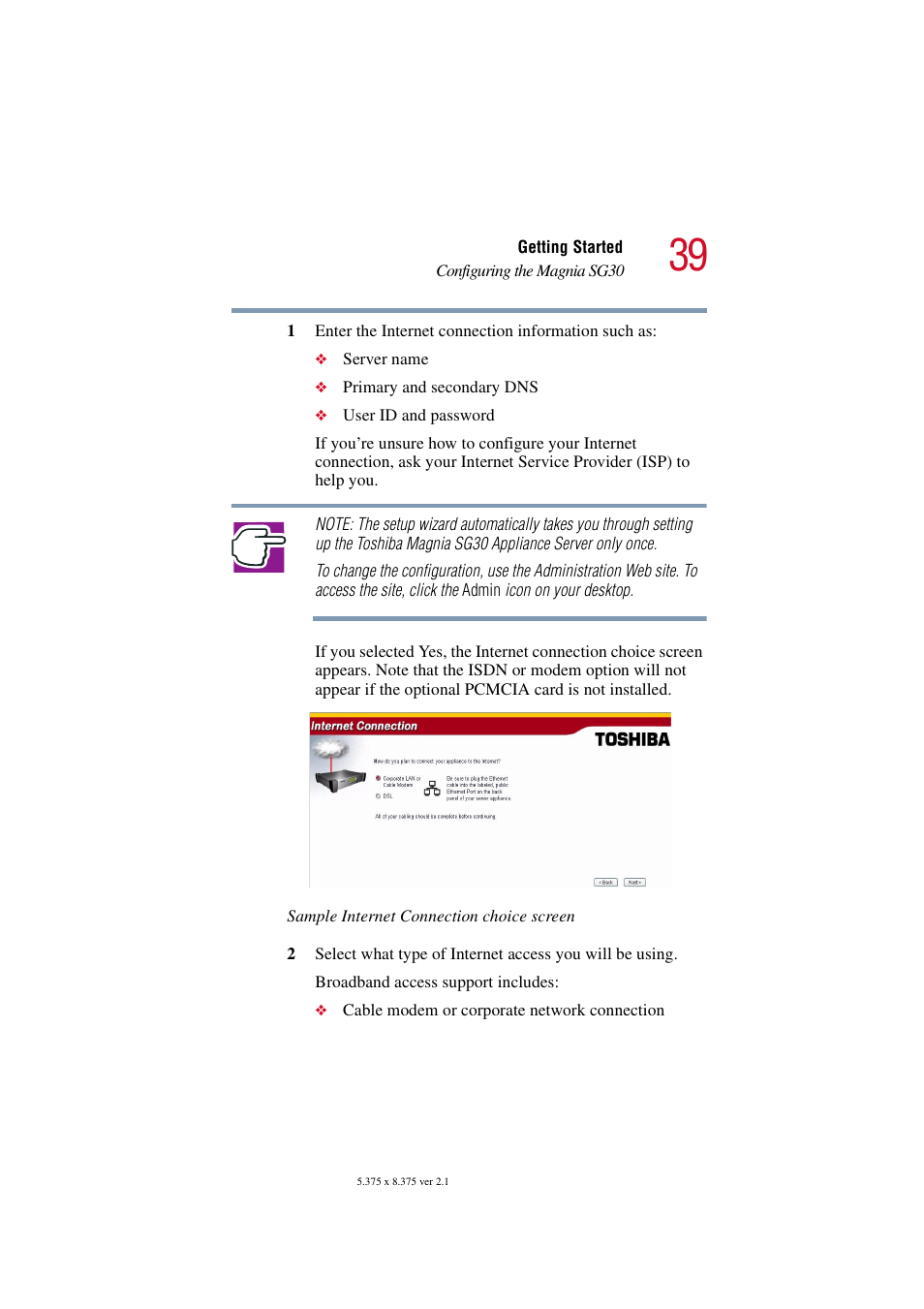 Toshiba Magnia SG30 User Manual | Page 37 / 296