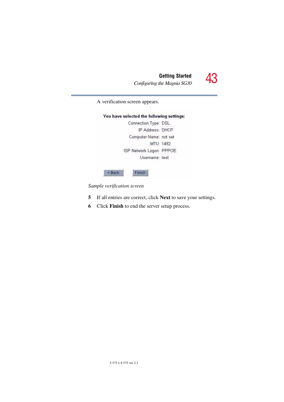 Toshiba Magnia SG30 User Manual | Page 41 / 296