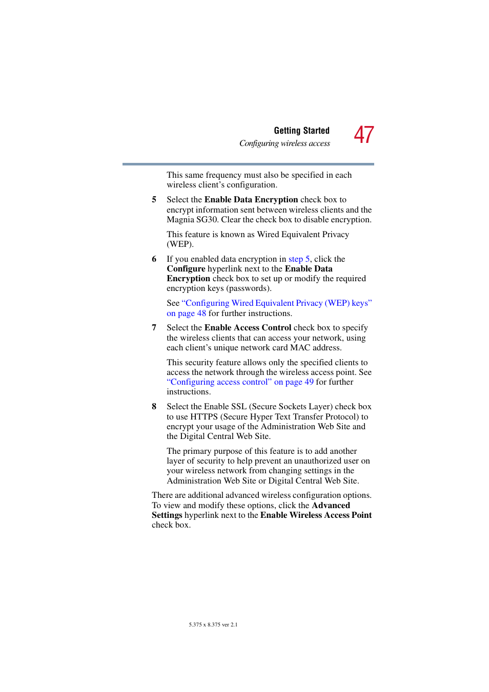 Toshiba Magnia SG30 User Manual | Page 45 / 296