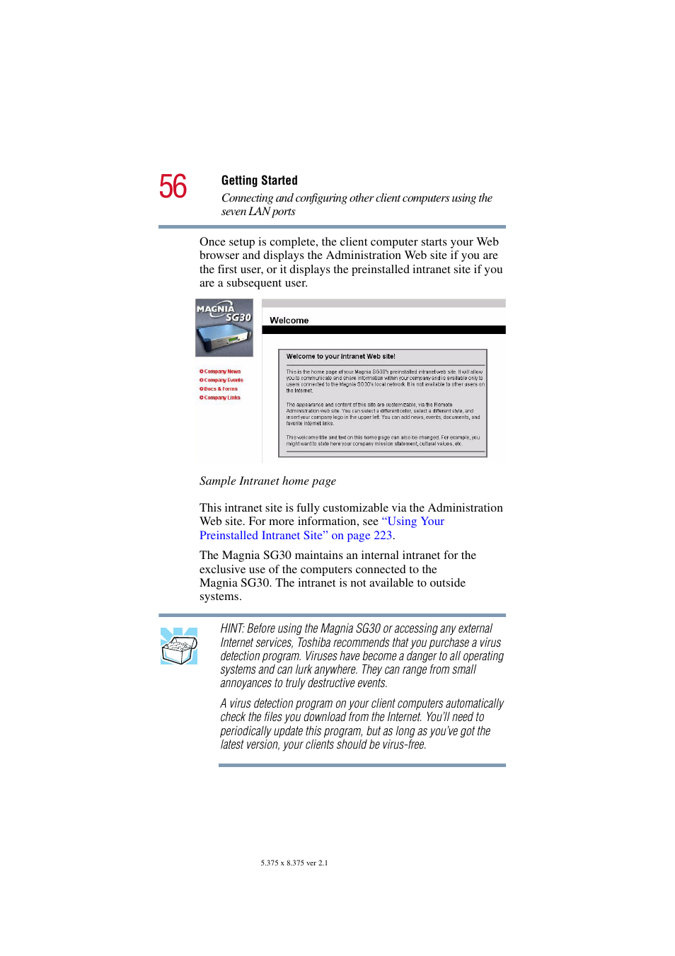 Toshiba Magnia SG30 User Manual | Page 54 / 296