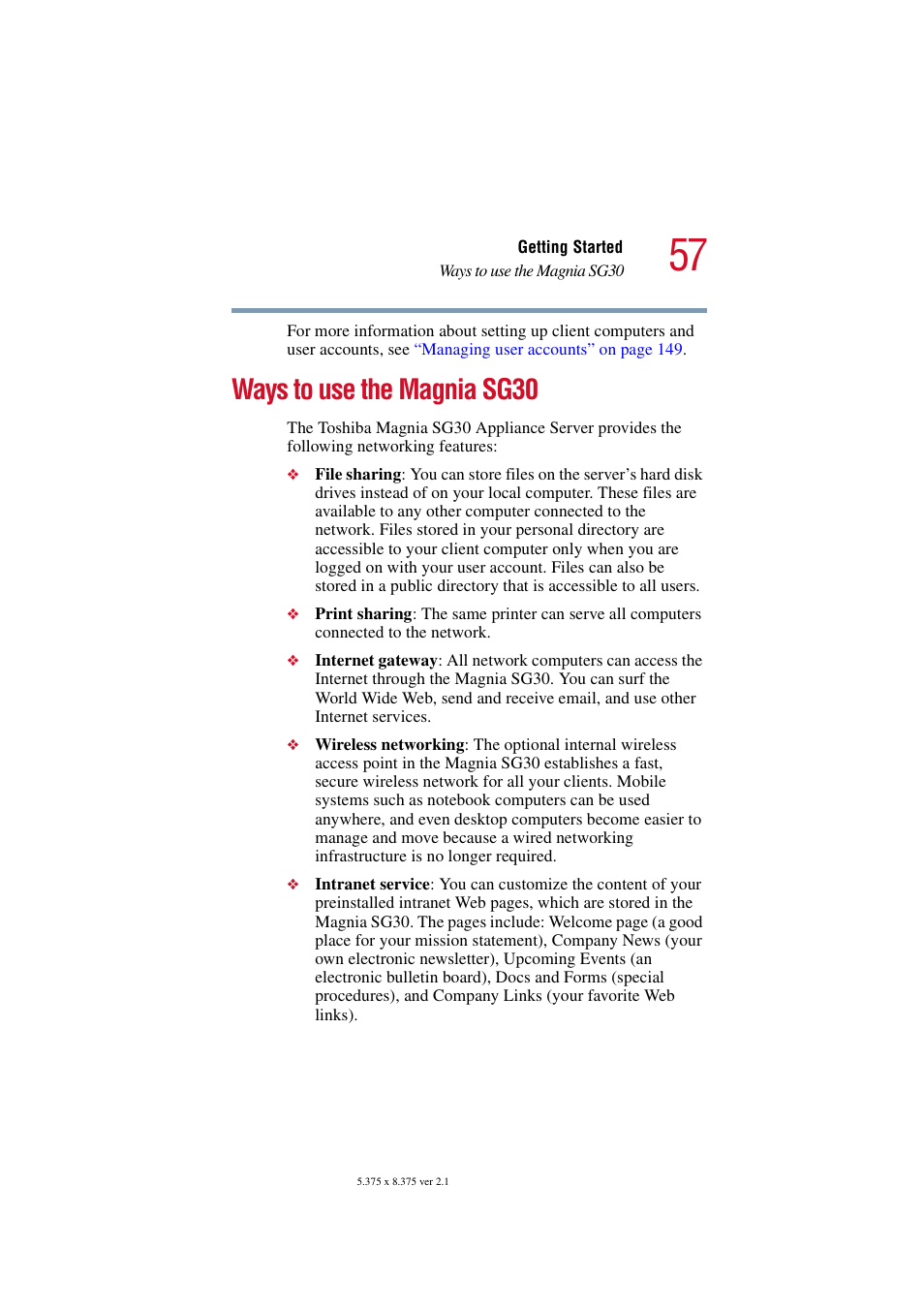 Ways to use the magnia sg30 | Toshiba Magnia SG30 User Manual | Page 55 / 296