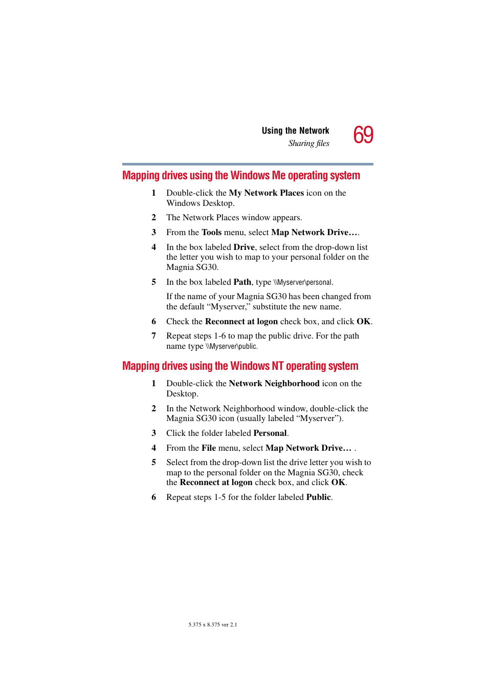Toshiba Magnia SG30 User Manual | Page 66 / 296