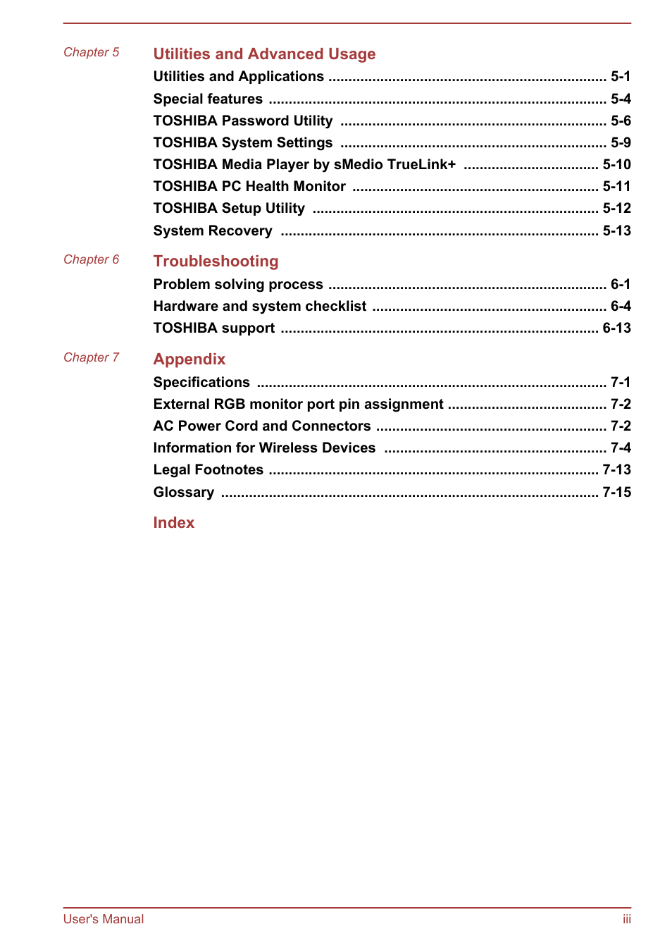 Toshiba WT310 User Manual | Page 3 / 131