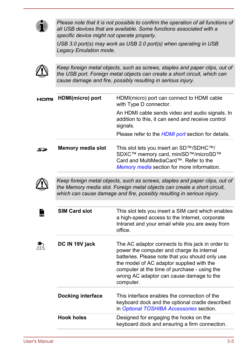 Toshiba WT310 User Manual | Page 38 / 131