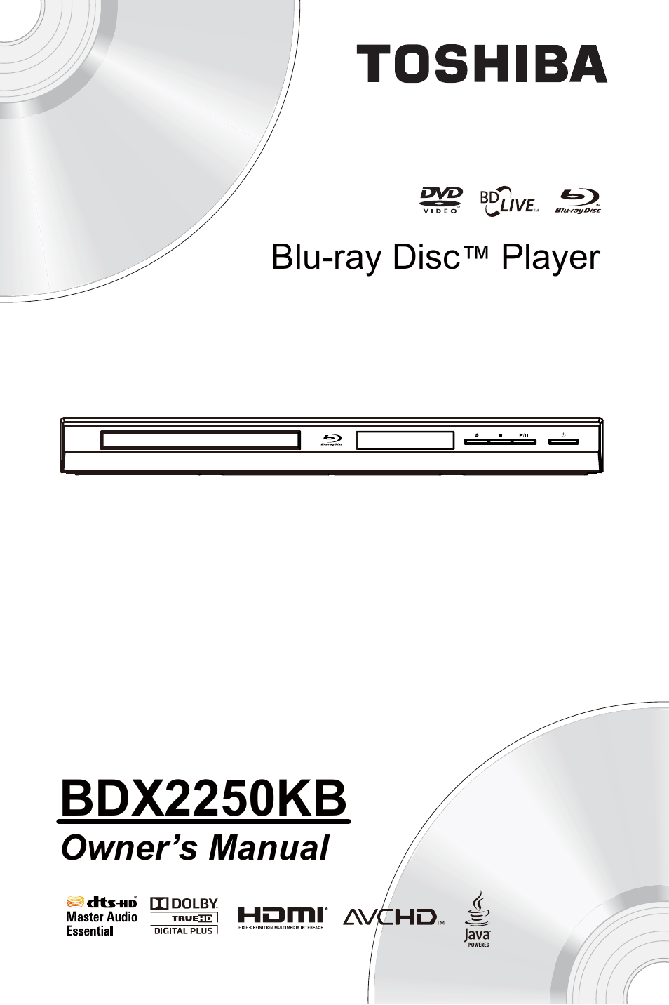 Toshiba BDX2250 User Manual | 56 pages