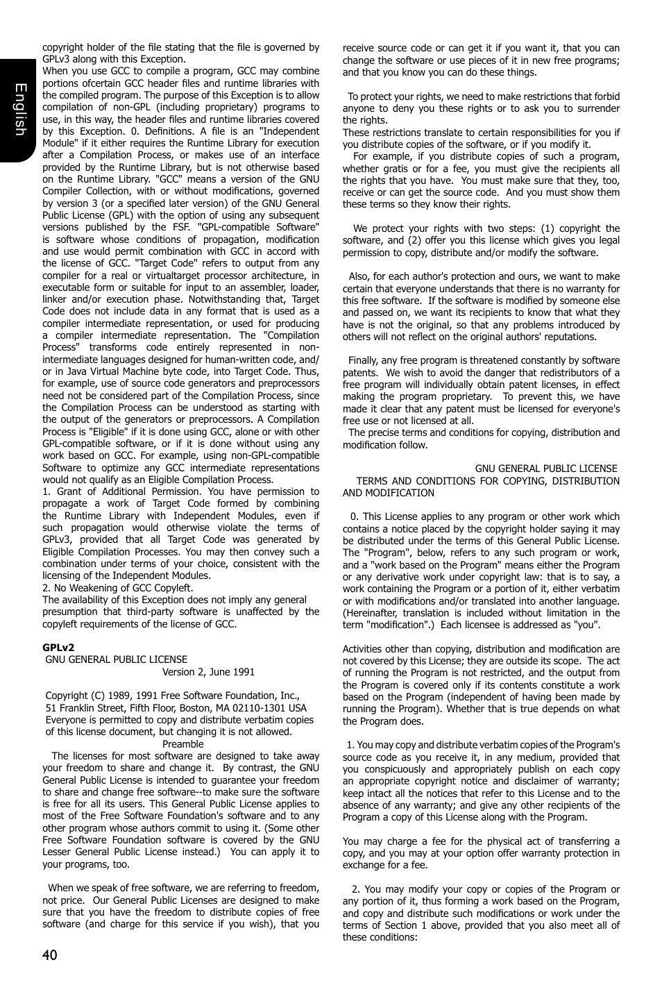 40 english | Toshiba BDX2250 User Manual | Page 40 / 56