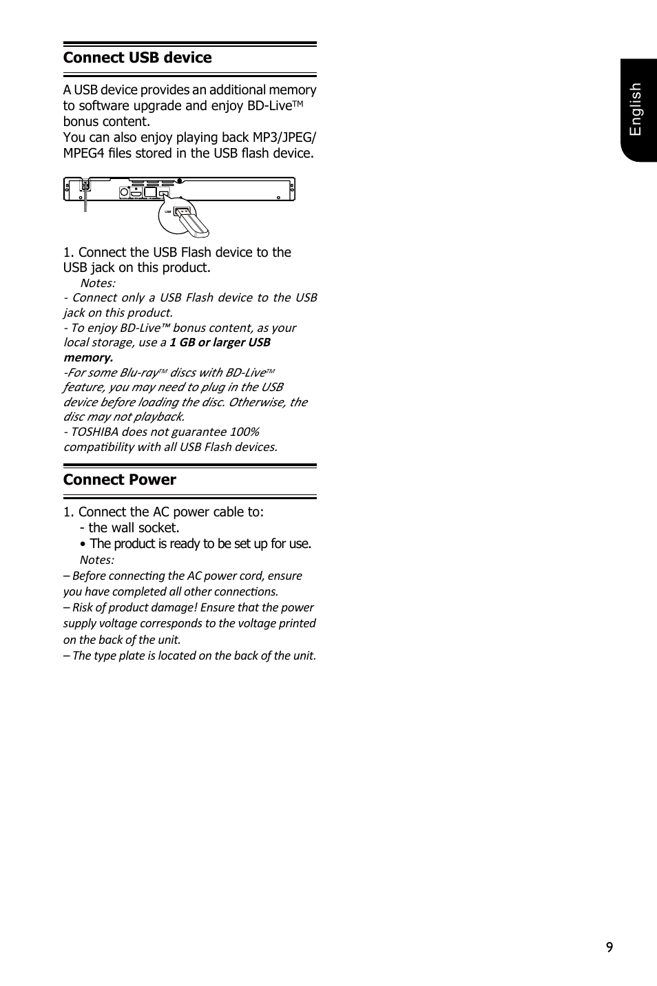 Toshiba BDX2250 User Manual | Page 9 / 56