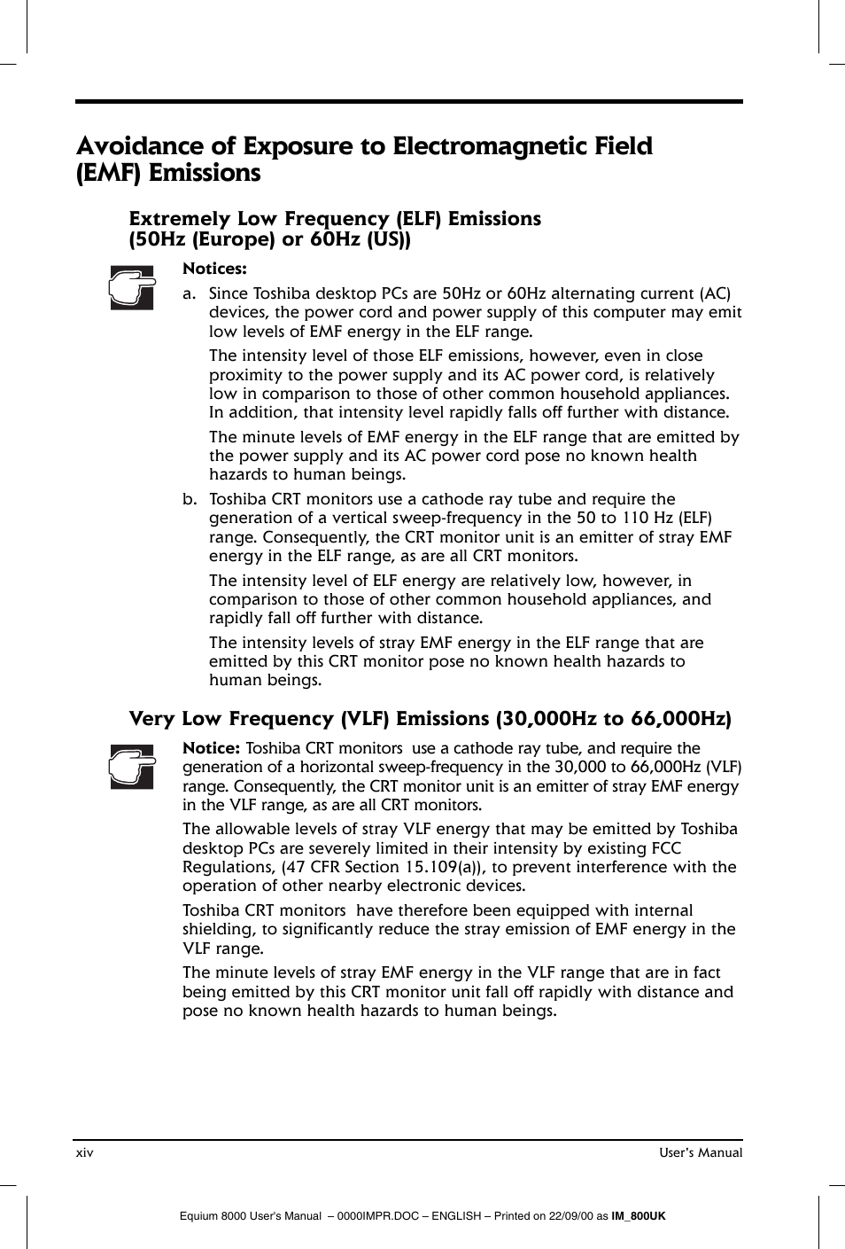 Toshiba Equium 8000 S-D User Manual | Page 14 / 80